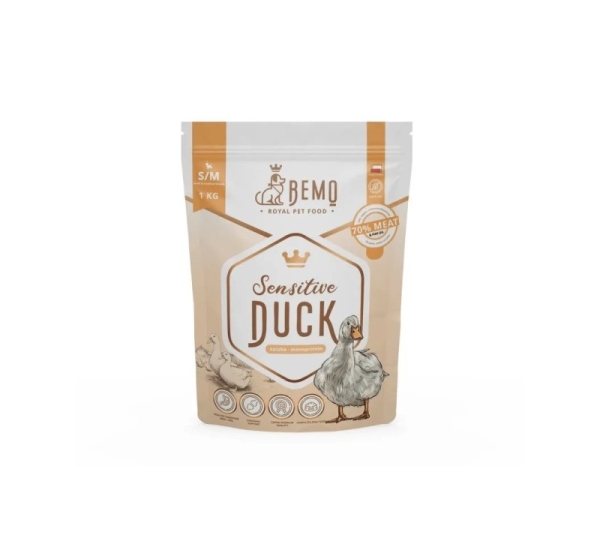 BEMO Sensitive Duck Small/Medium Mono - dry dog food - 1kg