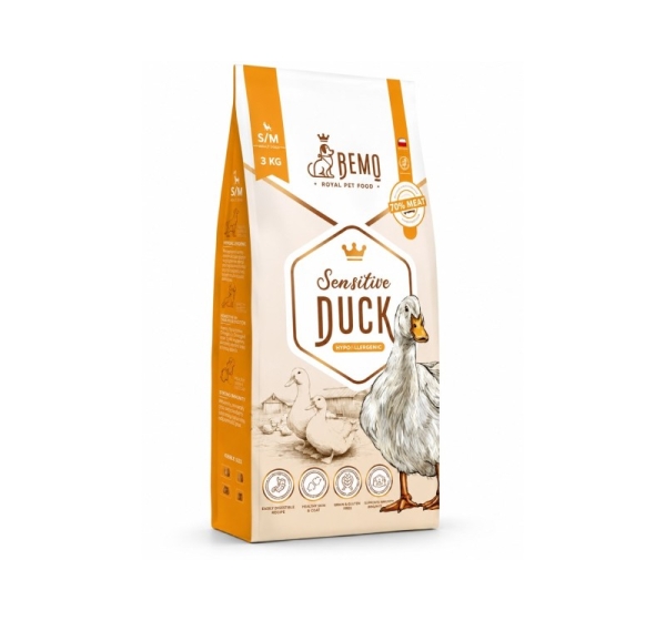 BEMO Sensitive Duck Small/Medium Mono - dry dog food - 3kg