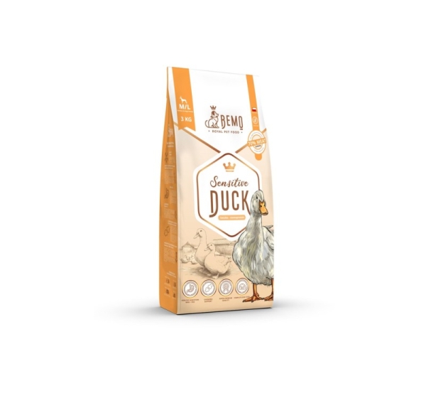 BEMO Sensitive Duck Medium/Large Mono - dry dog food - 3kg