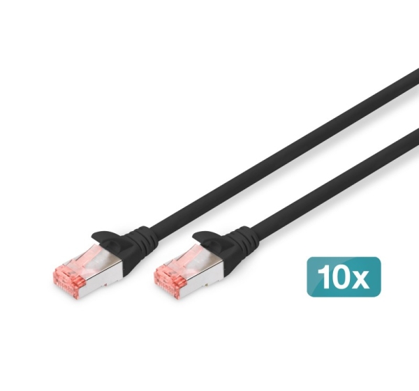 Digitus CAT 6 S/FTP Patch Cables, 10-Pack
