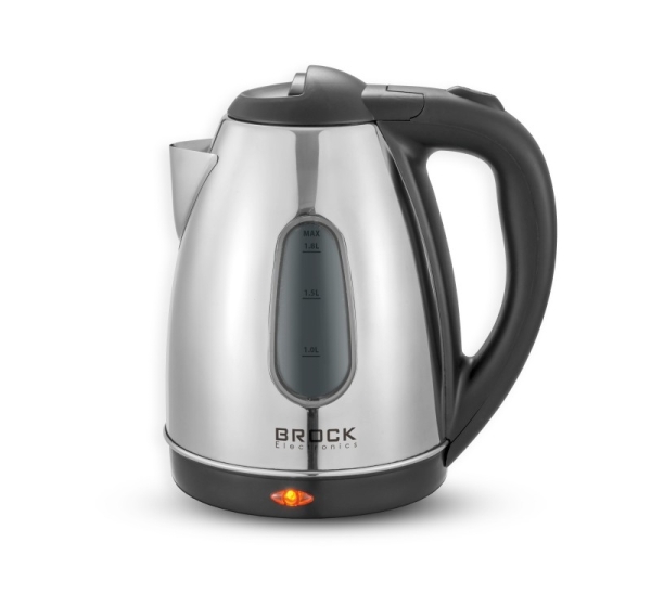 Brock WK 0601 SS Electricl Kettle 1,8L 1500W, Black/Steel