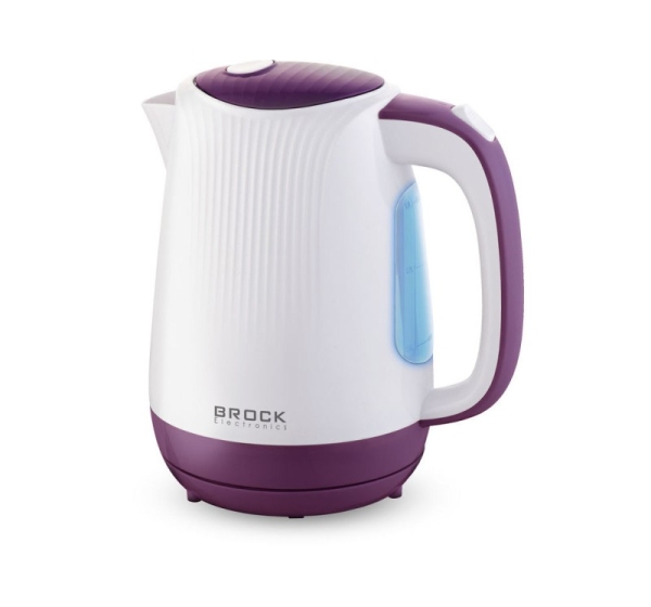 Brock WK 08 PR Electricl Kettle 1,7L 2000W, White/Purple