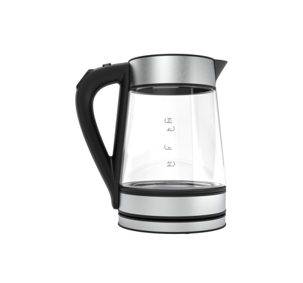 AENO EK1S electric kettle 1.7 L 2200 W Black, Silver, Transparent
