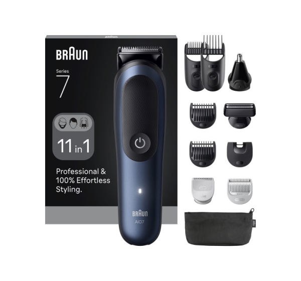 Brown beard/hair trimmer AllinOne Style Kit