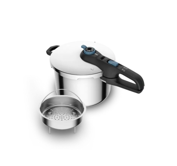 Pressure cooker TEFAL SECURE TRENDY 6L + stainless steel basket