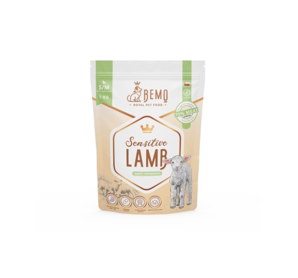 BEMO Sensitive Lamb Small/Medium Mono - dry dog food - 1kg