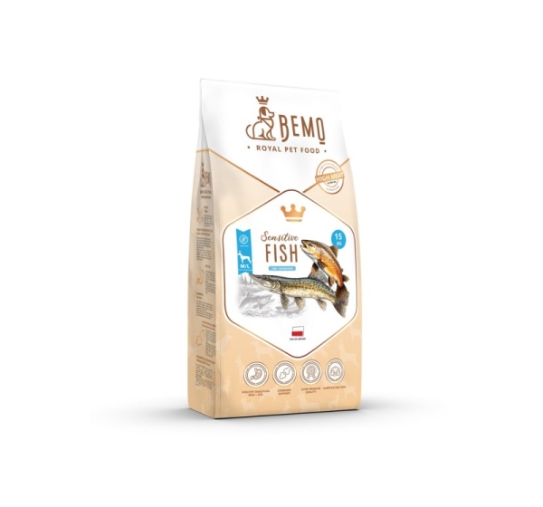 BEMO Sensitive Fish Medium/Large Mono - dry dog food - 15kg