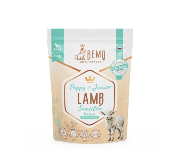 BEMO Sensitive Junior Lamb Small/Medium Mono - dry dog food - 1kg