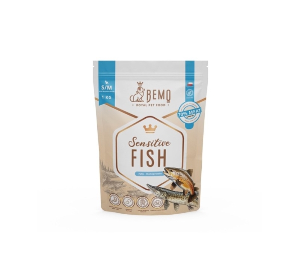 BEMO Sensitive Fish Small/Medium Mono - dry dog food - 1kg