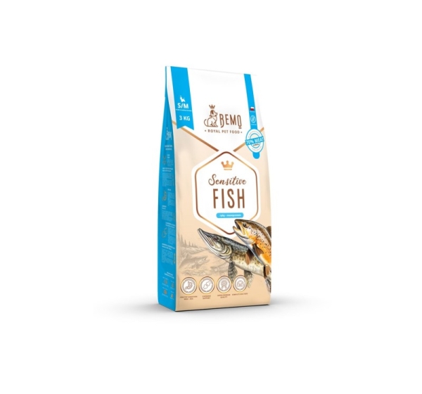 BEMO Sensitive Fish Small/Medium Mono - dry dog food - 3kg