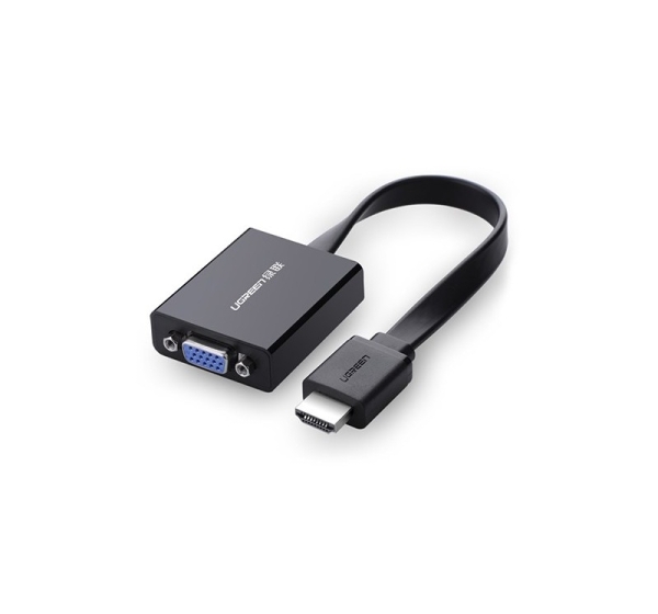 Ugreen 40248 video cable adapter 0.16 m VGA (D-Sub) HDMI + Micro-USB Black