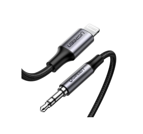 Ugreen 70509 mobile phone cable Silver 1 m 3.5mm Lightning
