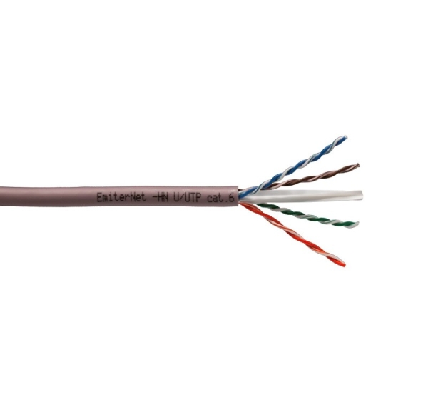 Kabel Emiter Net U/UTP kat.6 450MHz B2ca LS0H, drut 4x2x23AWG
