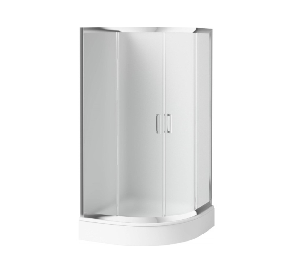 Semicircular shower enclosure 90x90 cm - height 170 cm