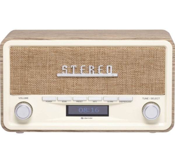 Retro radio Denver DAB-18 ligh wood