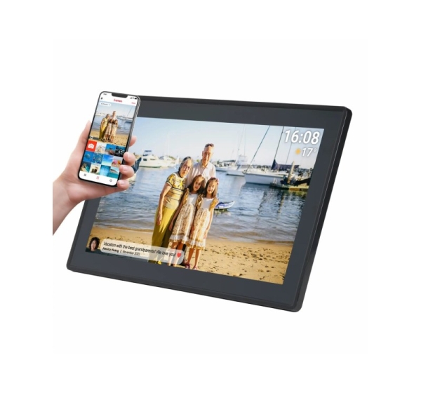 Denver PFF-1515B digital photo frame Black 39.6 cm (15.6") Touchscreen Wi-Fi