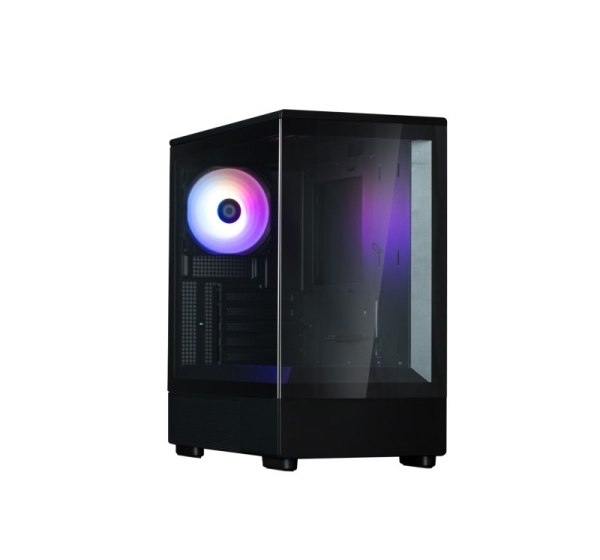 Zalman P10, mATX Mini Tower PC Case, 1 x 120mm ARGB Fan (ZM-AF120), Black