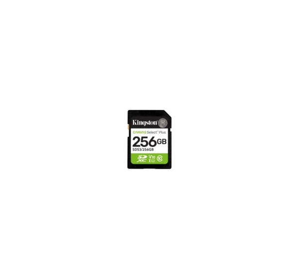 KINGSTON 256GB SDXC Canvas Select Plus Gen3 150MB/s C10 UHS-I U1 V10