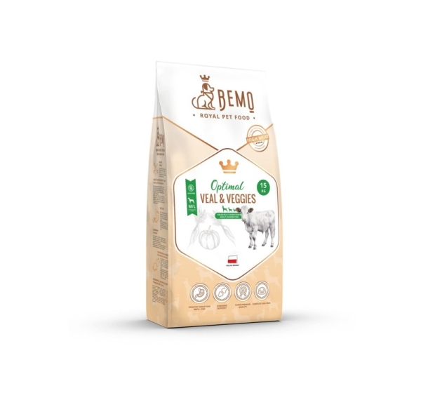 BEMO Optimal Veal & Veggies Medium/Large - dry dog food - 15kg