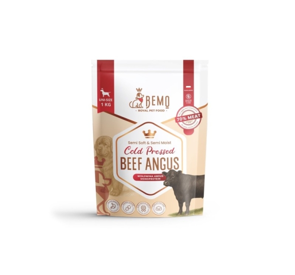 BEMO Cold Pressed Beef Angus Mono - dry dog food - 1kg