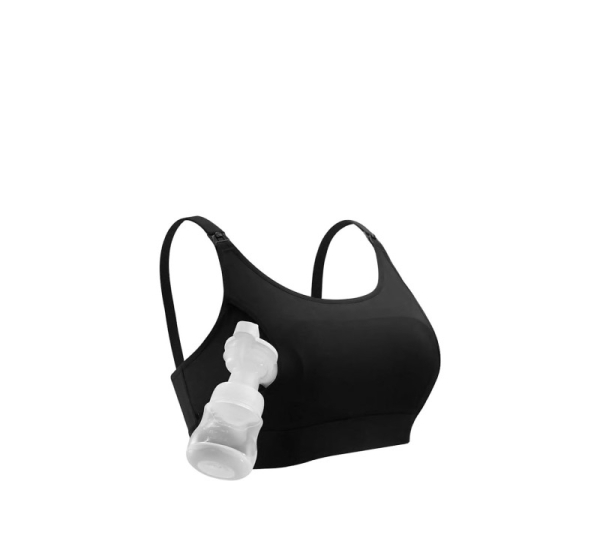 Momcozy hands-free nursing bra, black, 2XL