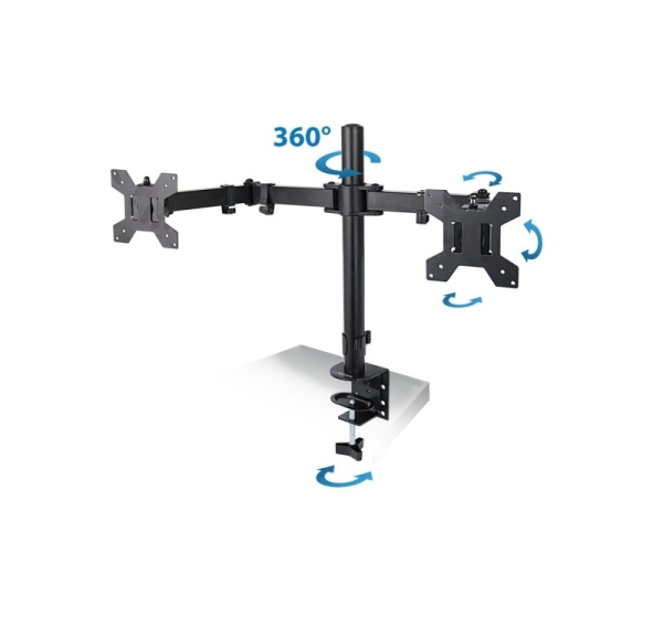 Esperanza ERW018 Desk mount for two monitors 10-27'' up to 8kg