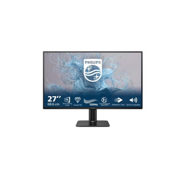 Philips 2000 series 27E2N2500/00 computer monitor 68.6 cm (27") 2560 x 1440 pixels Quad HD LCD Black