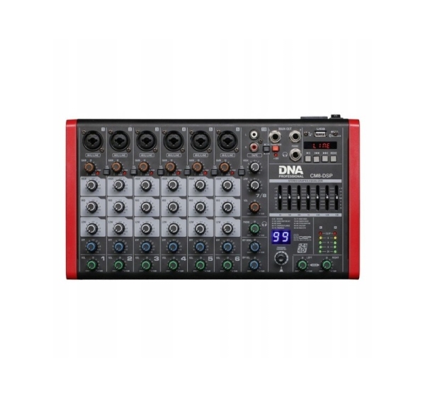 DNA CM8-DSP audio mixer USB MP3 Bluetooth Phantom