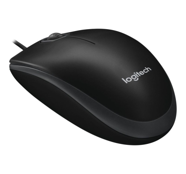 Logitech Mouse B100 Wired, Black