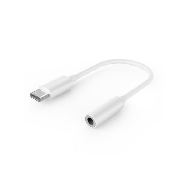Cablexpert   USB type-C plug to stereo 3.5 mm audio adapter cable, white |