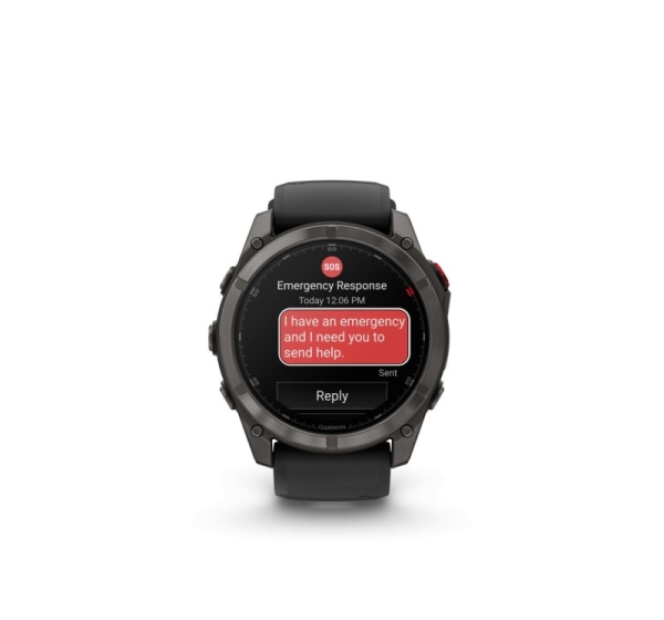 Garmin   Fenix 8 Pro – 51 mm, AMOLED Sapphire, Carbon grey DLC titanium with Black/pebble grey silicone band/010-03199-01