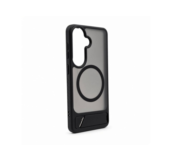 Evelatus Samsung  Galaxy S26 Rubber Coated MagSafe With Stand Case Black