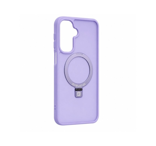 Evelatus Samsung  Galaxy A17 4G / A17 5G Shield Case With MagSafe & Stand Matte Ring Lavender Purple
