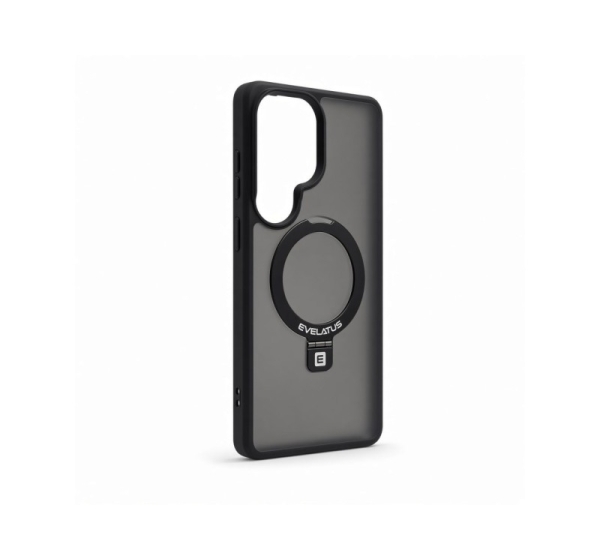 Evelatus Samsung  Galaxy S26 Ultra Shield Case With MagSafe & Stand Matte Ring Black