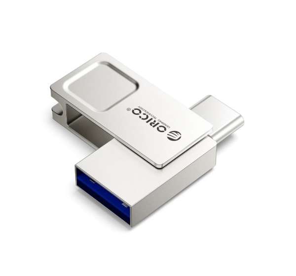 Orico   Orico U301 256GB USB-A USB-C USB 3.2 Gen 1 Pendrive - Silver