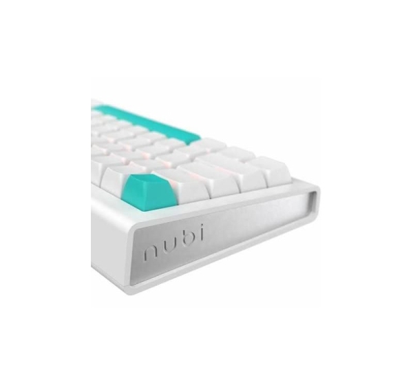 Nubi   NK68 PRO G3MS Aquamarine Switch, US White