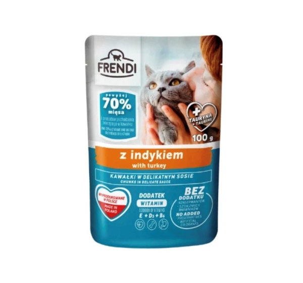 FRENDI Turkey in sauce - wet cat food - 100g