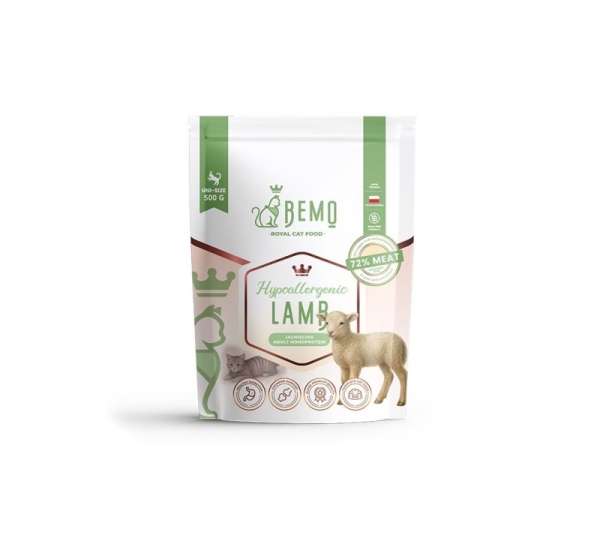 BEMO Cat Hypoallergenic Lamb - dry cat food - 500g