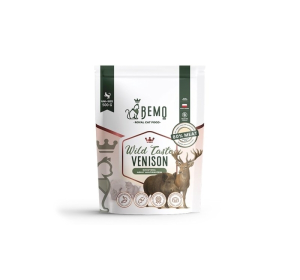 BEMO Cat Wild Taste Venison - dry cat food - 500g