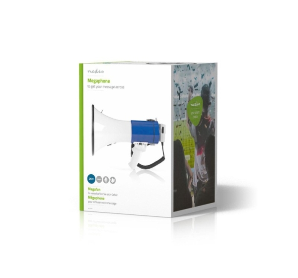 Nedis MEPH200WT megaphone White, Blue