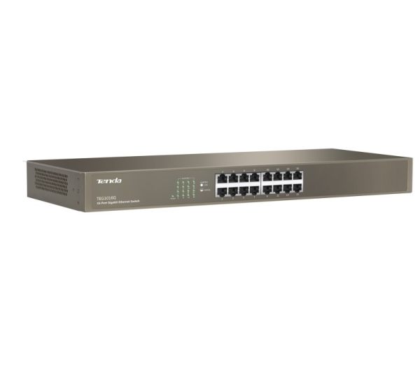 Tenda TEG1016G network switch Unmanaged Gigabit Ethernet (10/100/1000) 1U Blue