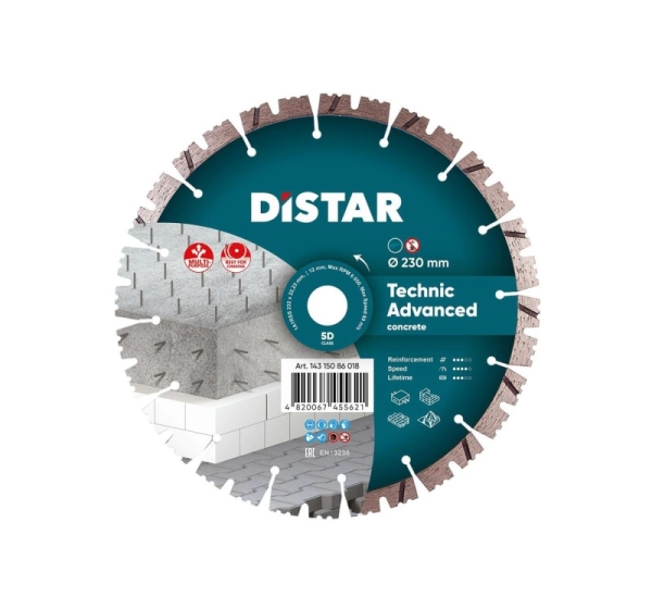 DISTAR TECHNIC ADVANCED DIAMOND BLADE 232 x 2.6/1.8 x 12 x 22.23
