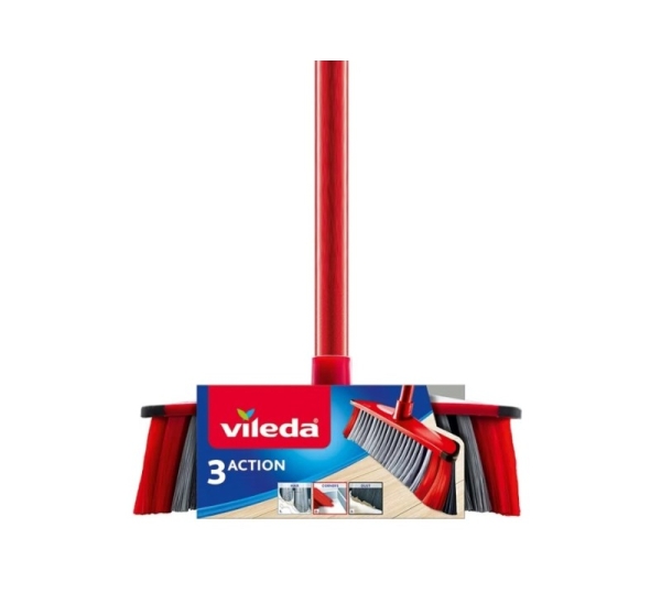 Broom Vileda 3 Action - 3in1 (red)