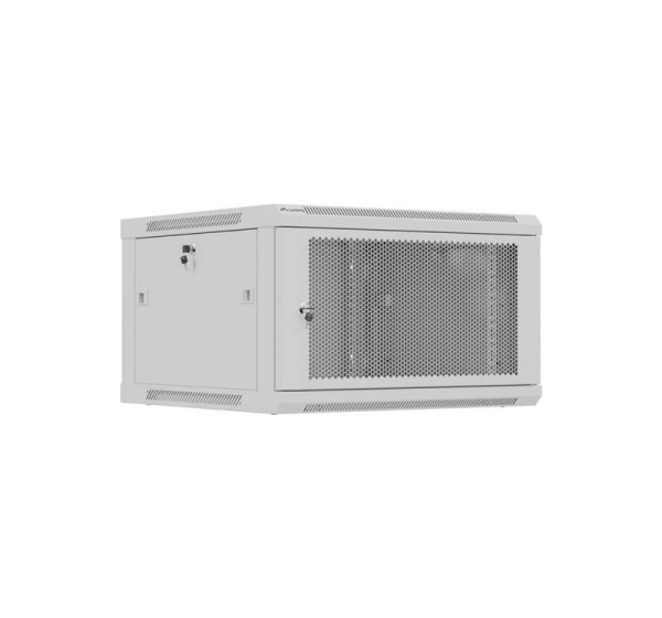 Rack cabinet 19" 6U 600x600 grey perforated