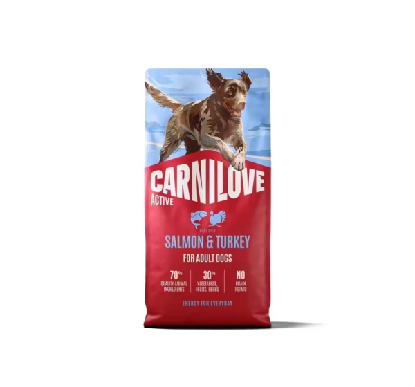 CARNILOVE Active Salmon & Turkey - dry dog food - 12kg