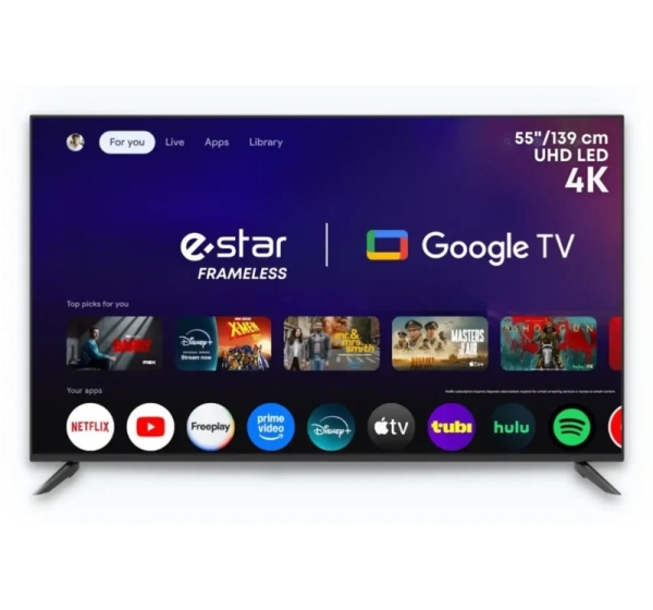 eSTAR 55A1T2 139.7 cm (55") 4K Ultra HD Smart TV Wi-Fi Black 250 cd/m²