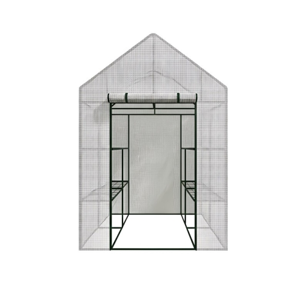 AWTOOLS SZKLARNIA OGRODOWA BIAŁA 143x143x195cm
