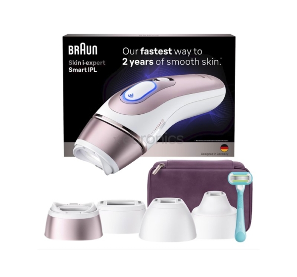 Braun Skin i·expert, balta/rozā - Fotoepilators