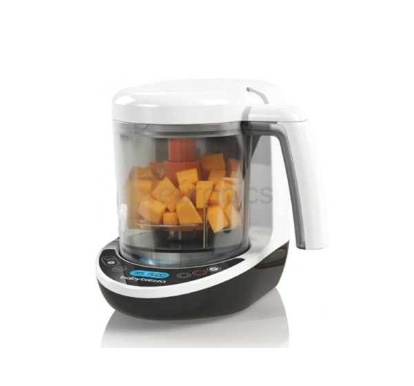 Baby Brezza One Step Deluxe, balta/melna - Zīdaiņu pārtikas pagatavotājs