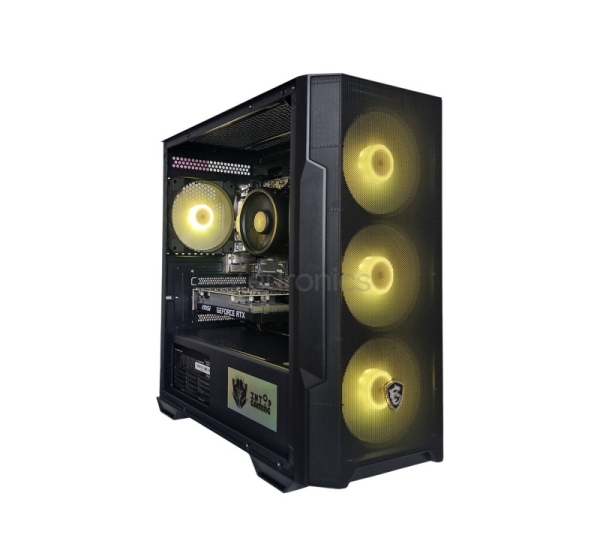 Intop Gaming R5, Ryzen 5, 16 GB, 500 GB, RTX 3050, melna - Dators